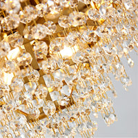 Lampadario a LED in acciaio lucido di lusso Sofrey Gold LED - Avenila - Illuminazione, design e altro ancora