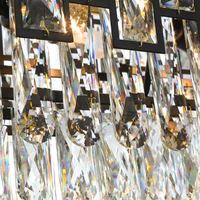 Lampadario moderno in cristallo bianco e nero Sofrey - Avenila - Illuminazione, design e altro ancora