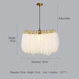 Lampadario Sofrey White Feather - Avenila seleziona - Avenila - Illuminazione, design e altro ancora