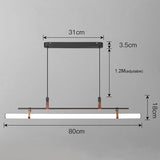 Avenila Modern LED Minimalist Light Bar Hanging Chandelier - Avenila - Interior Lighting, Design & More