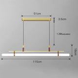 Avenila Modern LED Minimalist Light Bar Hanging Chandelier - Avenila - Interior Lighting, Design & More