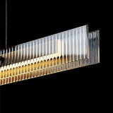 Dining Room Modern Gold and Black Light Bar Chandelier - Avenila - Interior Lighting, Design & More