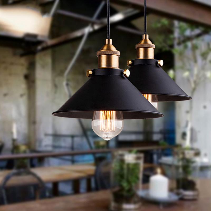 Black vintage sale pendant light