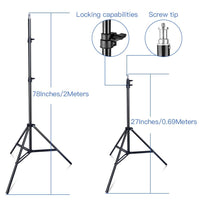 2 Set 600pcs Studio Camera Photo Light 3200K/5500K LED Video Light Kit with 2m Tripod and NP-F550 Batteries - Avenila - Interior Lighting, Design & More