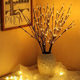 20 Bulbs LED Willow Branch Lamp Battery Powered - Avenila - Interior Lighting, Design & More