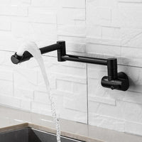 360 Degree Rotating Black Wall Mounted Faucet - Avenila - Interior Lighting, Design & More