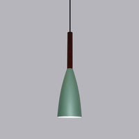9 1/2" Wide Aluminum & Wood Pendant Light - Avenila - Interior Lighting, Design & More