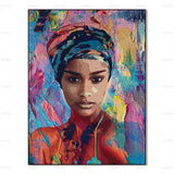 African Wall Art Portrait Printed on Canvas Unframed - Avenila - Interior Lighting, Design & More