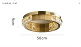 Avenila Gold Ring Round Circle Jewelry Luxury Ceiling Light - Avenila - Interior Lighting, Design & More