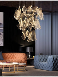 Avenila Luxury Acrylic Stainless Steel LED Hanging Pendant Chandelier - Avenila - Interior Lighting, Design & More