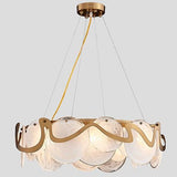 Avenila Metal & Glass Gold Hanging Chandelier 60cm - Avenila - Interior Lighting, Design & More