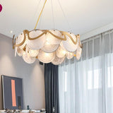 Avenila Metal & Glass Gold Hanging Chandelier 60cm - Avenila - Interior Lighting, Design & More
