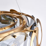 Avenila Metal & Glass Gold Hanging Chandelier 60cm - Avenila - Interior Lighting, Design & More