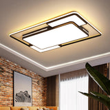 Avenila Modern LED Ceiling Light with Remote Black Dimmable Lamp Square Rectangle Lighting for Living Room Bedroom Kitchen Loft - Avenila - Interior Lighting, Design & More