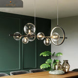 Avenila Nordic Black LED Chandelier Light 7/10 Glass Bubble Lampshade Dining Room - Avenila - Interior Lighting, Design & More