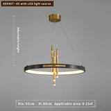 Avenila Round Circular Bamboo Luxury Adjustable Chandelier - Avenila - Interior Lighting, Design & More