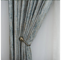 Chenille Jacquard Curtains for Living Room Retro Shiny Luxury Drapes for Bedroom High-Grade Window Treatments Single Panel - Avenila - Interior Lighting, Design & More
