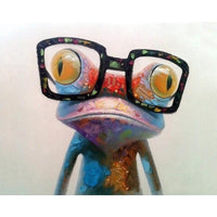Colored Trippy Frog with Glasses Poster - Avenila - Interior Lighting, Design & More