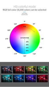Colorful RGB LED Video Light Dimmable Full Color - Avenila - Interior Lighting, Design & More
