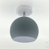 Creative Round Iron E27 Ceiling Light Nordic Modern Macaron LED Ceiling Lamp - Avenila - Interior Lighting, Design & More