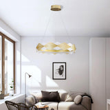 Diamond Shaped Gold & White New Modern Chandelier - Avenila - Interior Lighting, Design & More