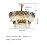 Double Layer Luxury LED Crystal Flower Icicle Chandelier - Avenila - Interior Lighting, Design & More