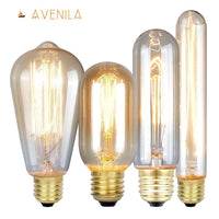 Edison Bulb Vintage Lamps Incandescent Bulbs Retro lamp Industrial Light Bulb E27 85-260V 40W - Avenila - Interior Lighting, Design & More