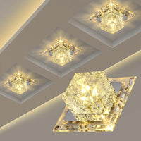 Flush Mount Aisle Crystal Square Ceiling Lights LED 3W/5W Modern - Avenila - Interior Lighting, Design & More
