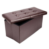 Folding Cuboid Ottoman Bench Storage Box - Avenila - Interior Lighting, Design & More