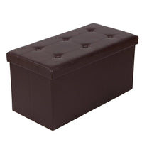 Folding Cuboid Ottoman Bench Storage Box - Avenila - Interior Lighting, Design & More
