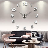 Full Size 3D Acrylic Living Room Wall Clock - Avenila - Interior Lighting, Design & More
