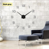 Full Size 3D Acrylic Living Room Wall Clock - Avenila - Interior Lighting, Design & More
