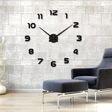 Full Size 3D Acrylic Living Room Wall Clock - Avenila - Interior Lighting, Design & More