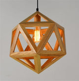 Geometric Solid Wood Pendant Lights with Bulb - Avenila - Interior Lighting, Design & More