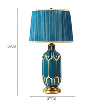 Hand Painted LED Dimming Table Lamps Idyllic Blue - Avenila - Interior Lighting, Design & More