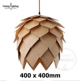 Hanging Pinecone Style 9.8" to 19.7" Wooden Lamp Pendant Shade for Lights - Avenila - Interior Lighting, Design & More
