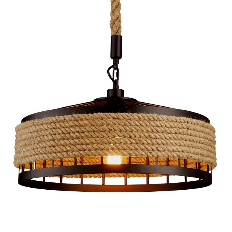 Vintage rope pendant light cheap