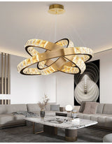 Inside Outside Luxury Gold & Black Multi-Ring Chandelier - Avenila - Interior Lighting, Design & More