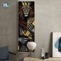 Knight Tiger Lion Skeleton Warrior Poster | Home Decor Wall Art - Avenila - Interior Lighting, Design & More