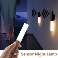 LED Infrared Sensor Wireless USB Rechargeable Night lamp For Bedside Wardrobe Wall Lamp - Avenila - Interior Lighting, Design & More