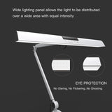 LED Swing Arm Architect Desk Lamp Clamp, Touch Table Lamp for Reading Working Silver 2 Lighting Modes, 4-level Dimmable - Avenila - Interior Lighting, Design & More