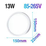 LED Ultrathin Ceiling Light Square & Round 6W 9W 18W 24W 36W 48W 85-265V - Avenila - Interior Lighting, Design & More