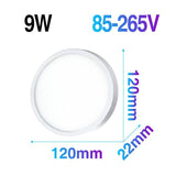 LED Ultrathin Ceiling Light Square & Round 6W 9W 18W 24W 36W 48W 85-265V - Avenila - Interior Lighting, Design & More