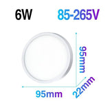 LED Ultrathin Ceiling Light Square & Round 6W 9W 18W 24W 36W 48W 85-265V - Avenila - Interior Lighting, Design & More
