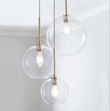 Loft Modern Pendant Light Silver Gold Glass Ball Hanging Lamp - Avenila - Interior Lighting, Design & More
