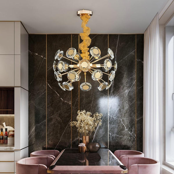 Luxury Modern Gold Crystal Chandelier Lighting For Living Room - Avenila - Interior Lighting, Design & More