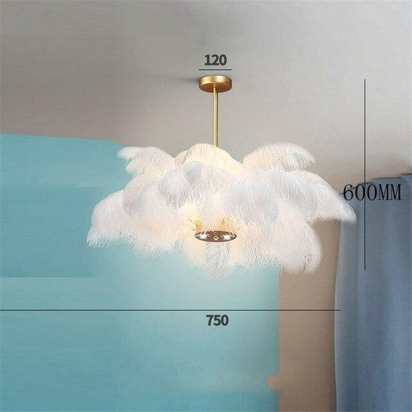 Luxury Multi-Feather Chandelier Light - Avenila - Interior Lighting, Design & More