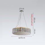 Luxury Silver Chandelier - Circular Lighting Glass LED Lamp - Avenila - Interior Lighting, Design & More