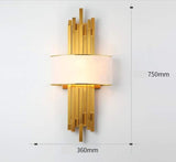 Metal Gold Pipe Led Wall Lamp with Black Body - Avenila - Interior Lighting, Design & More