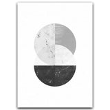 Minimalist Style Marble Geometric Pattern Abstract Decorative Canvas Painting Poster - Avenila - Interior Lighting, Design & More